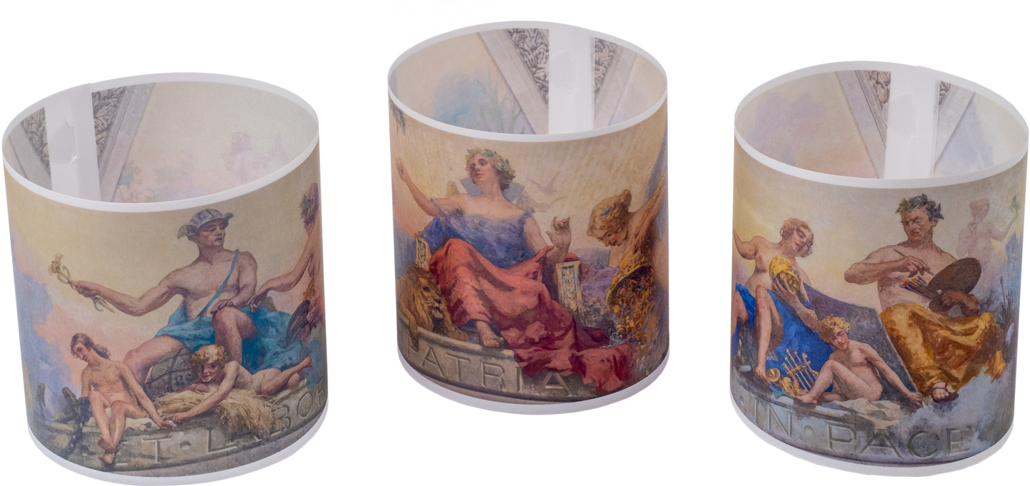 Conjunto de 3 porta-velas