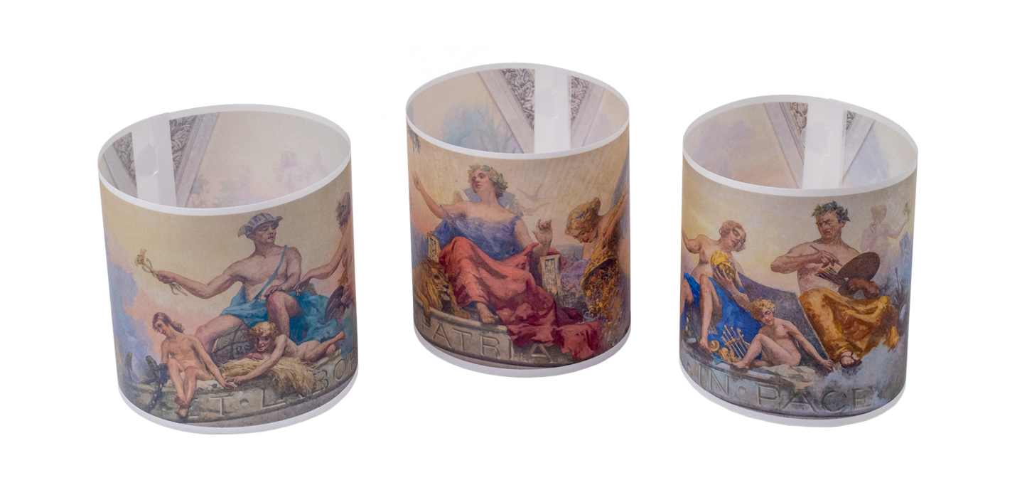 Conjunto de 3 porta-velas